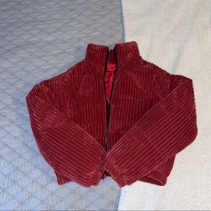 Dark pink puffer jacket size small, from SHEIN